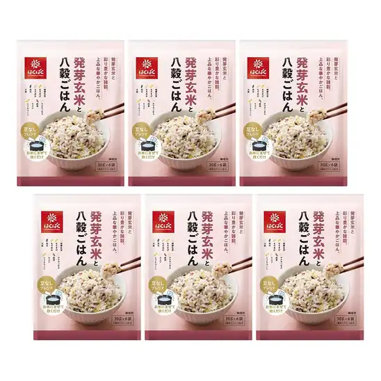 【2,254円】はくばく 発芽玄米と八穀ごはん 180g×6袋