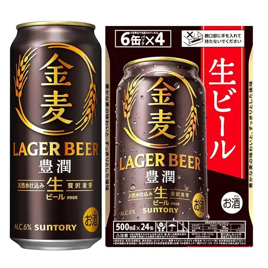 【5,706円】金麦 豊潤 500ml 24本 [6缶×4] 【生ビールになった金麦】 [ サントリー ビール ]
