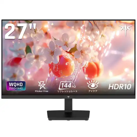 1,000円OFFクーポンで14,980円 送料無料 楽天市場 KTC H27T27S モニター 27インチ 液晶ディスプレイ WQHD(2560×1440) 144Hz VAパネル ブルーライト軽減 FreeSync & G-Sync サポート オフィス&カジュアルゲーミング対応 129%sRGB 高色域対応 2026.10.27 09:59まで
