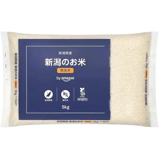 【2,136円】by Amazon 新潟県産 新潟のお米 無洗米 5kg