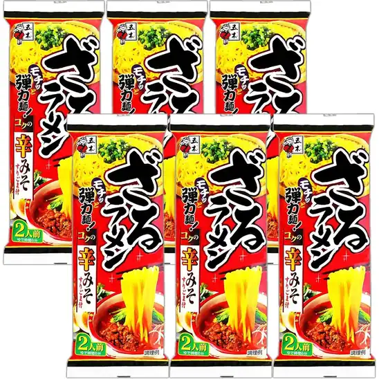 【52%OFF】1個あたり167円!五木食品 ざるラーメン辛みそ 266g×6個(常温保存商品) 1000円!