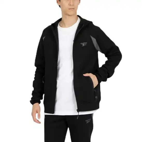 【84％OFF】[リーボック] ジップフーディー CONTRAST PANEL ZIP HOODY メンズ S 2040円！