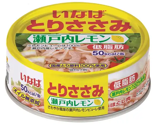 【3,025円】いなば食品 とりささみフレーク 瀬戸内レモン 70g ×24個