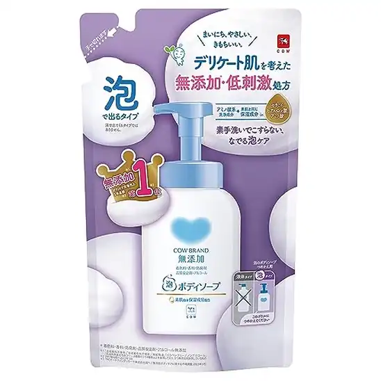 【37％OFF＋5％OFF】カウブランド 無添加 カウブランド無添加 泡のボディソープ 詰替用 450ml 393円！