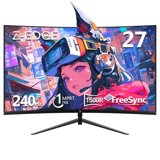 Z Z-Edge 湾曲27インチゲーミングモニター 240Hz駆動 フルHD 12,861円送料無料！