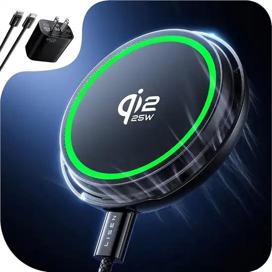 「LISEN Qi2認証 25W【高性能冷却ファン内蔵】」が特別クーポンにて50%OFF！