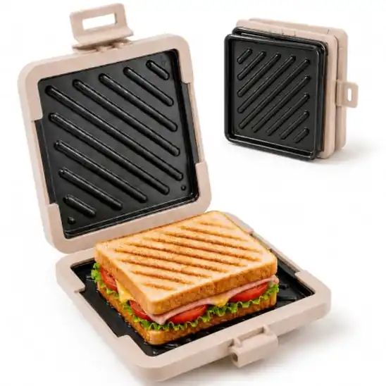 【電子レンジ専用】aiji ホットサンドメーカー グリルパンが2,235円