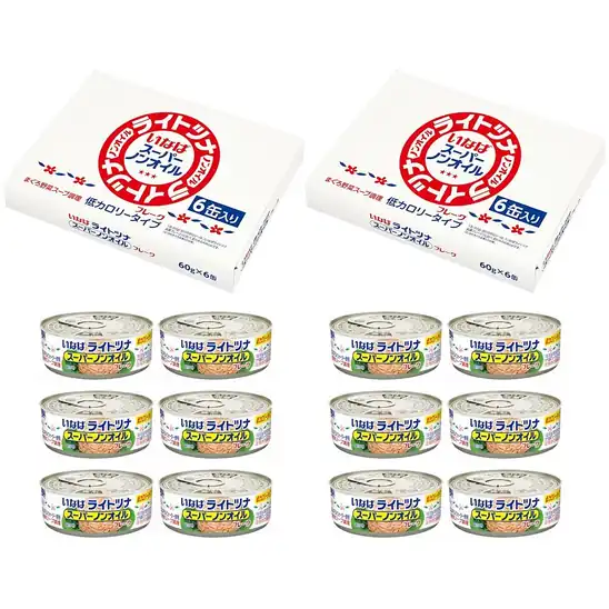【クーポン】ライトツナSノンオイル 60g×6缶箱 2箱セットが激安特価！