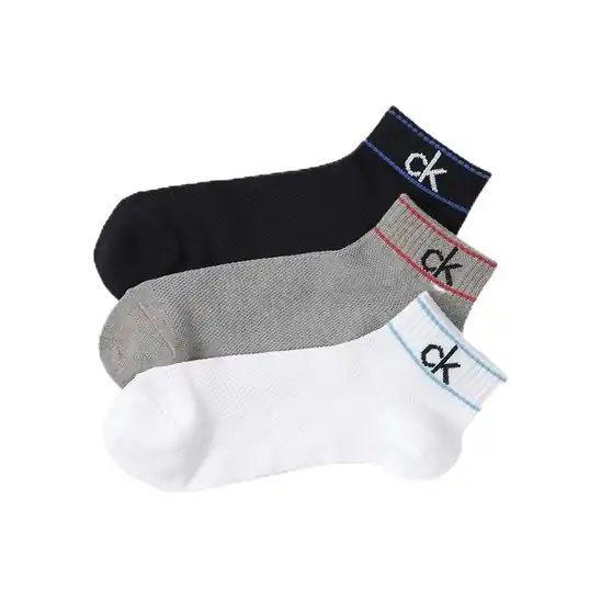 【35％OFF】1足あたり360円！Calvin Klein(カルバン クライン) ソックス【3足セット】  27.0-29.0cm 1080円！