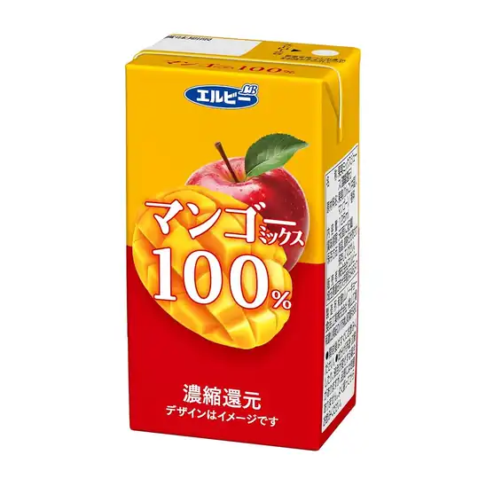 【タイムセール】1本あたり71円！エルビー 125mlマンゴーミックス100%ジュース 125ml×24本 1696円！
