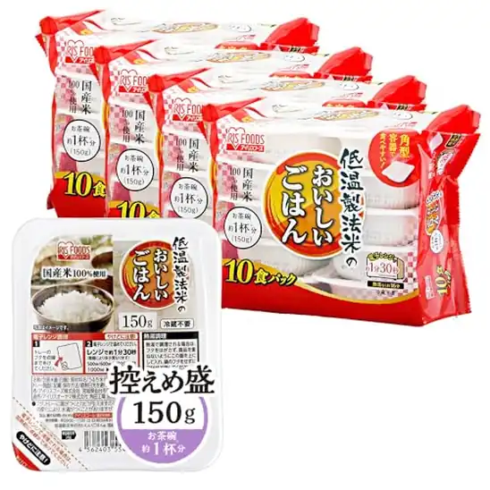 【8】■アイリスオーヤマ パックご飯 150g×40個 国産米 100% 低温製法米 4,058円