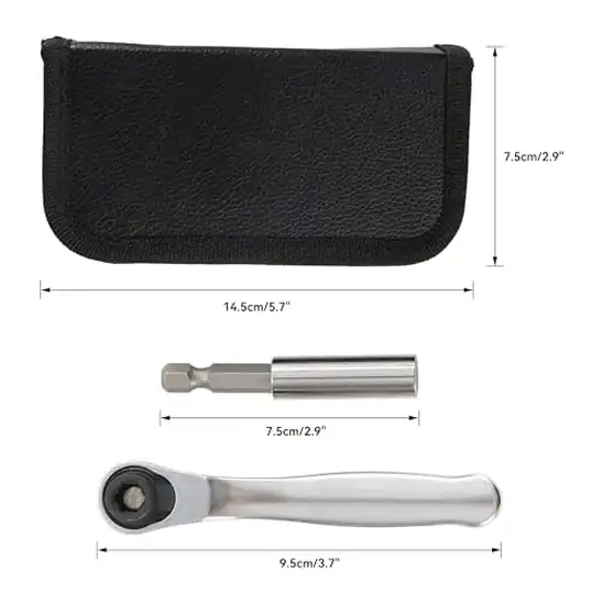 【5】STEELMIGHT 22点セット ラチェットレンチ 精密ドライバー 差替式ビットセット 差込角6.35mm 1/4インチ PH/PZ/T型/FDビット付属 60mm延長バー 修理 メンテナンス DIY 日曜大工