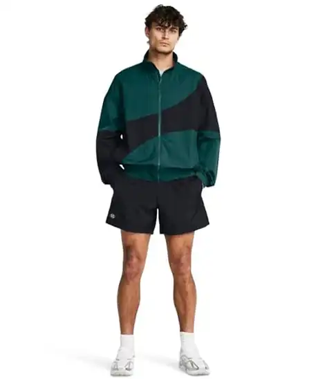 【10】[アンダーアーマー] UA Crinkle Wvn Volley Shorts Black / / White SM