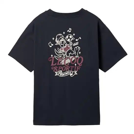 【9】[ルコックスポルティフ] グラフィック半袖Tシャツ LT5FHT03M_NV00_M