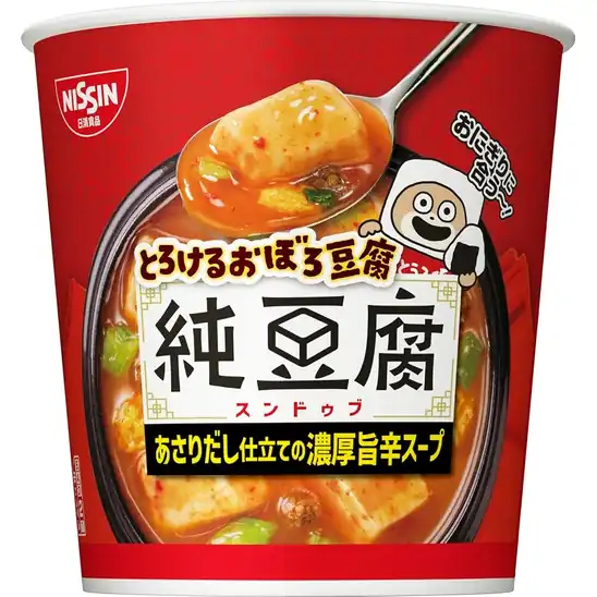 【8】【836円】日清食品 とろけるおぼろ豆腐 純豆腐スープ [あさり仕立ての濃厚旨辛スープ]  17g ×6個