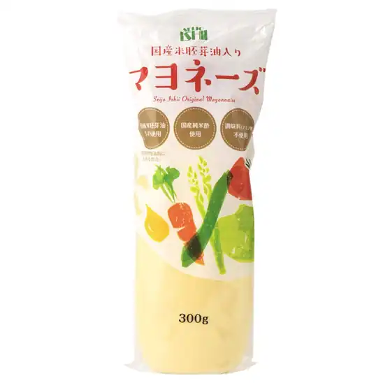【9】【アウトレット】【54%OFF】1個あたり292円!成城石井 国産 米胚芽油入り マヨネーズ 300g ×5個 1461円!