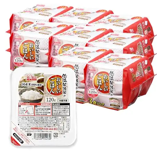 【10】【2,580円(108円 / 個)】アイリスオーヤマ パックご飯 国産米 100% 低温製法米 非常食 米 レトルト 120g ×24個