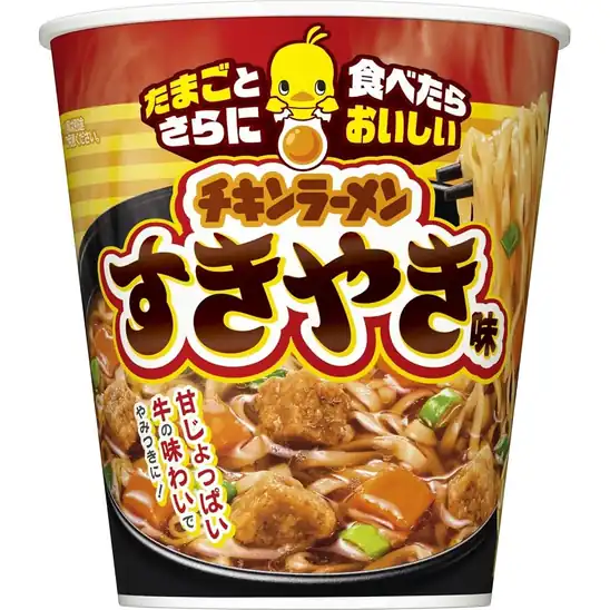 【9】【41%OFF】1個あたり142円!チキンラーメン ビッグカップ すきやき味 96g×12個 1700円!
