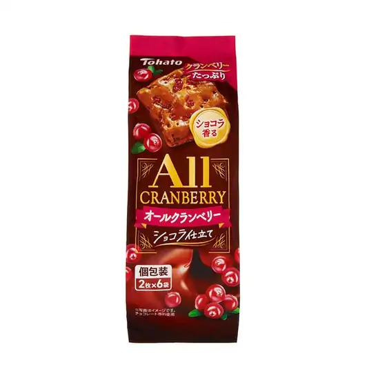 【6】■東ハト オールクランベリー ショコラ仕立て 12枚 205円