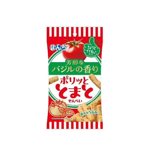 【8】残り僅か！【大幅値下がり！】ぼんち ポリッととまとせんべい 28g×10袋が激安特価！