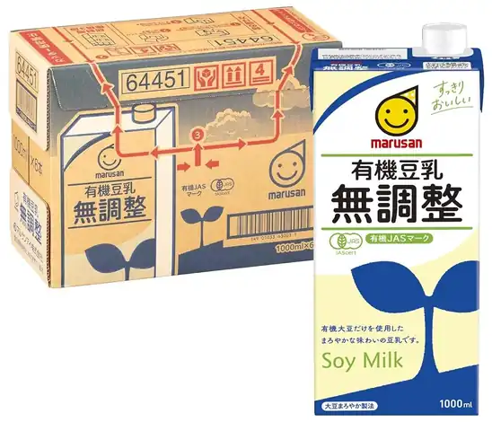 【10】【アウトレット】【43%OFF】1本あたり172円!マルサン 有機豆乳無調整 1000ml×6本 1029円!
