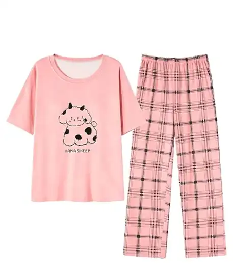 【3】PHOLEEY レディース パジャマ 半袖上下セット 女性用 799円！プライム会員は送料無料！
