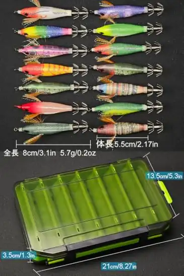 【9】Beoccudo 夜光エギ14個 (8cm) [並行輸入品]