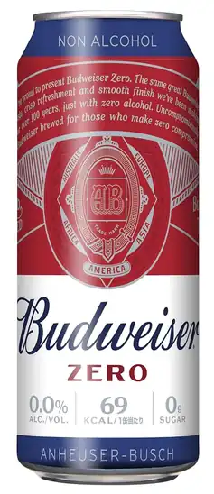 【5】【3,593円】【EC限定】バドワイザー ゼロ Budweiser ノンアルコールビール [ アルコール0.0% 500ml×24本 ]