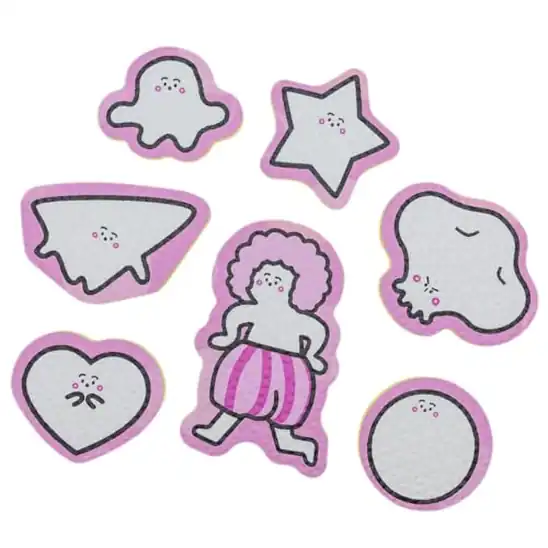 【8】オンダ(Onda) シナぷしゅ いっしょにおふろ ぴたぺたパネル ピンク しなぷしゅ お風呂遊び おもちゃ 玩具 キャラクター