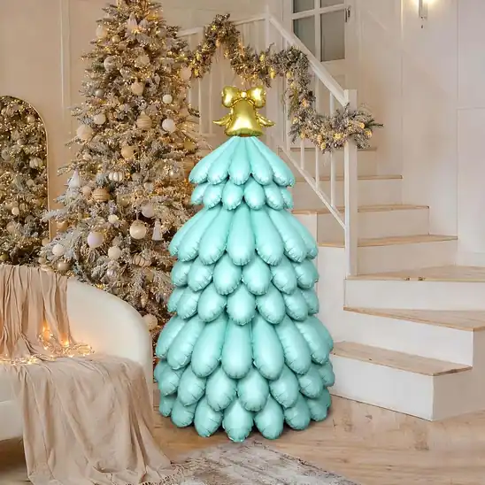 【10】【爆下げ!】CINECE クリスマスツリー 風船 3D アルミバルーン クリスマス装飾 Xmas 巨大 高さ約130cm スタンディングバルーン 豪華 (ライトグリーン)が299円!