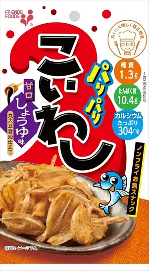 【9】【167円】井上食品 パリパリこいわし甘口醤油味 16ｇ