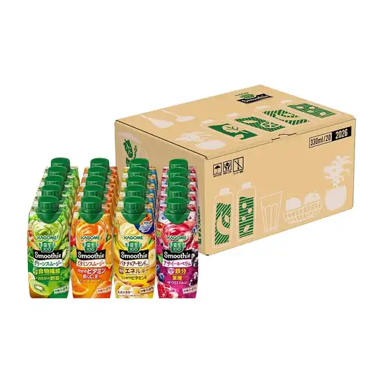 【5】【3,303円】カゴメ 野菜生活100 Smoothie(スムージー) アソートセット 330ml紙パック×20本(4種×各5本)【EC限定 飲み比べ お試しセット】