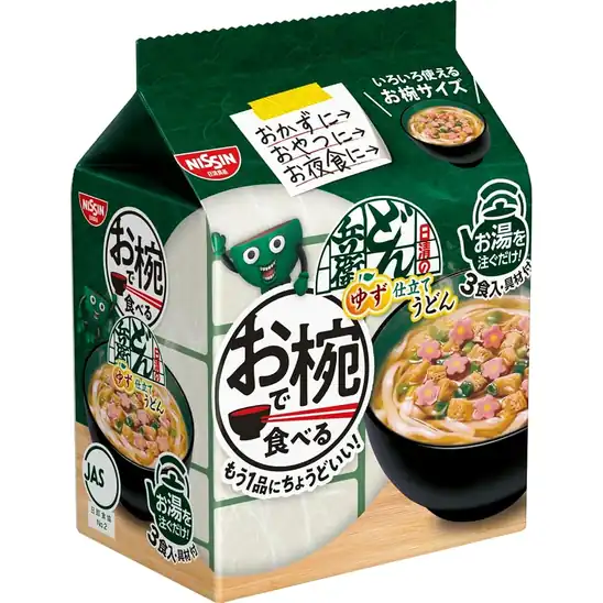 【9】【大幅値下がり!】どん兵衛 お椀で食べるどん兵衛 ゆず仕立てうどん 3食パック×9袋が激安特価!