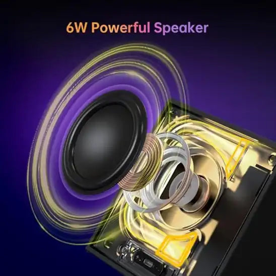 【2】Divoom Timebox Evo スピーカー Bluetooth【多機能:音楽再生、アプリ連携、ピクセルアート、時計、ハンズフリー通話、カレンダー対応】おしゃれ 16×16 LED&RGBネオンライト 6時間使用(ブラック)