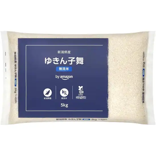 【8】【2,580円】"新米" by Amazon 新潟県産 ゆきん子舞 無洗米 5kg 令和8年産