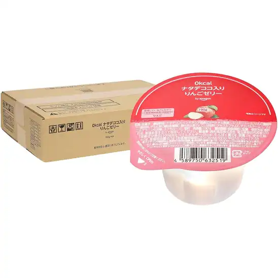 【9】【アウトレット】【54%OFF】1個あたり95円!by Amazon 0kcalりんごゼリー 190g x 6個 ナタデココ入り りんご果汁入り 572円!