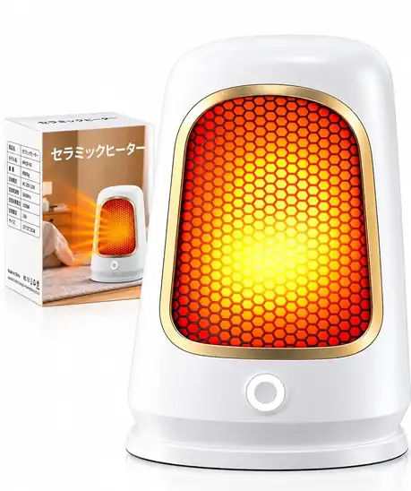 【タイムセール】【70%OFF】AORODO セラミックヒーター 小型 足元ヒーター 1000W/600W 1999円!